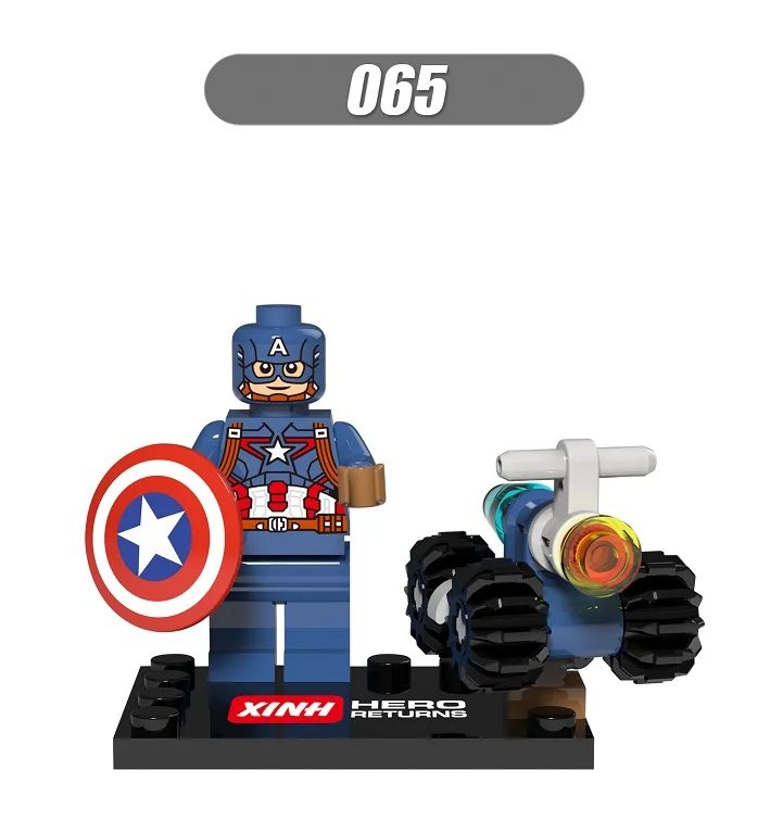 

Single Sale Super Heroes Space Captain America Vision Batman Ultron Joker Bricks Building Blocks Gift Toys for children XH 065