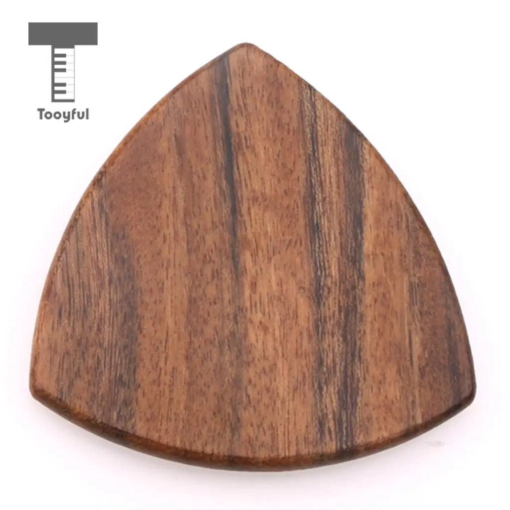 Tooyful Exquisite Solid Wood Guitars Bass Mandolin Banjo Picks with Iron Storage Box Set