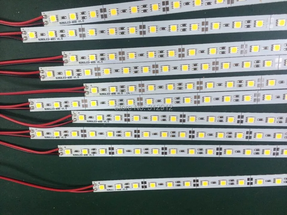 1 м 5630 LED 72leds/M жесткая, не водонепроницаемый; alu материал; DC12V вход