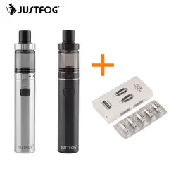 Оригинал JUSTFOG FOG 1 комплект 1500 мАч батарея Встроенный Vape ручка комплект черный/серебристый 1,99 мл бак 0.5ohm 0.8ohm катушки головы VS Q16 комплект