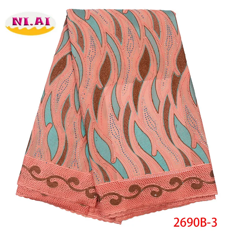 

Hot Sale African Cotton Voile Lace Fabric Latest 2019 High Quality Swiss Voile Laces in Switzerland For Women Dress XY2690B-3