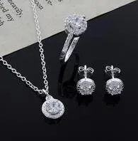 Цена серебро белый кристалл камень серьги для женщин Свадебные женские серьги циркон ювелирные изделия хрустальные серьги E312