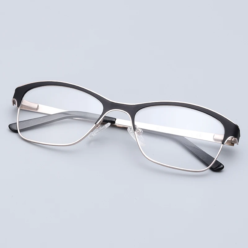 Сплав Мужские очки оправа Бизнес Мода изогнутые очки# ML0075
