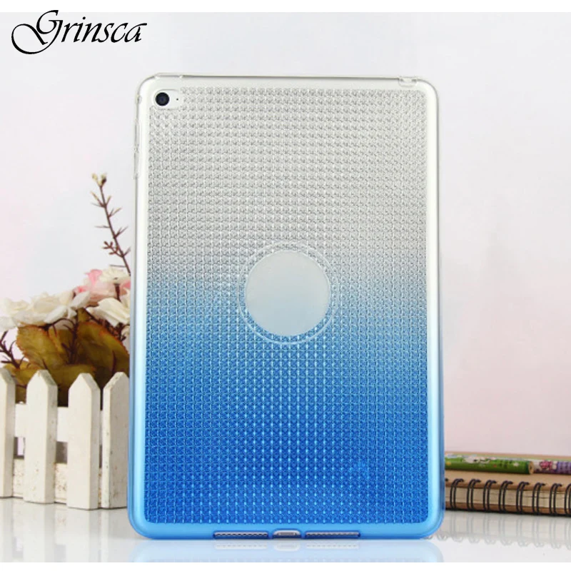

7.9" Hot Sale Fashion Diamond Pattern Gradient Color Tablet Case for Ipad Mini 4 TPU Shockproof Protective Cover Case Dec28