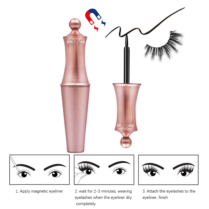 Luxury Collection Magnetic Liquid Eyeliner & Magnetic False Eyelashes & Tweezer Set Waterproof Long Lasting Magnetic Eyeliner Luxury Collection Magnetic Liquid Eyeliner & Magnetic False Eyelashes & Tweezer Set Waterproof Long Lasting Magnetic Eyeliner