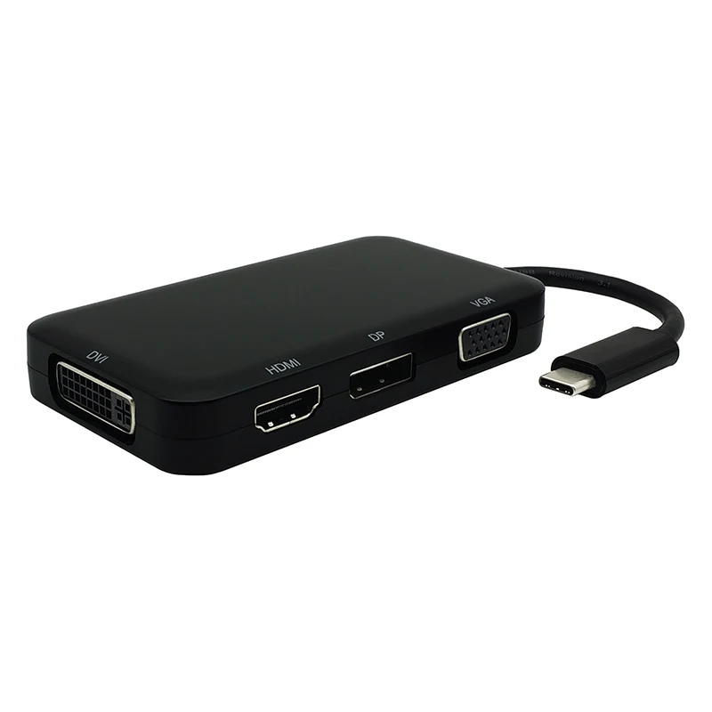 USB C Type C to HDMI VGA DVI DP DisplayPort Adapter USB 3.1 USB-C Type-C to Display Port Converter for Macbook Chromebook Pixel (2)