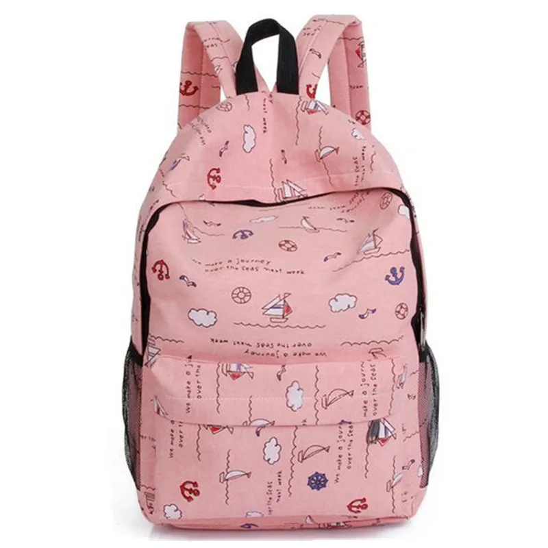 

Girls Cartoon Canvas Backpack for School Anime School Backpack for Teenagers Women Casual Shoulder Bag for Travel Female Mochila