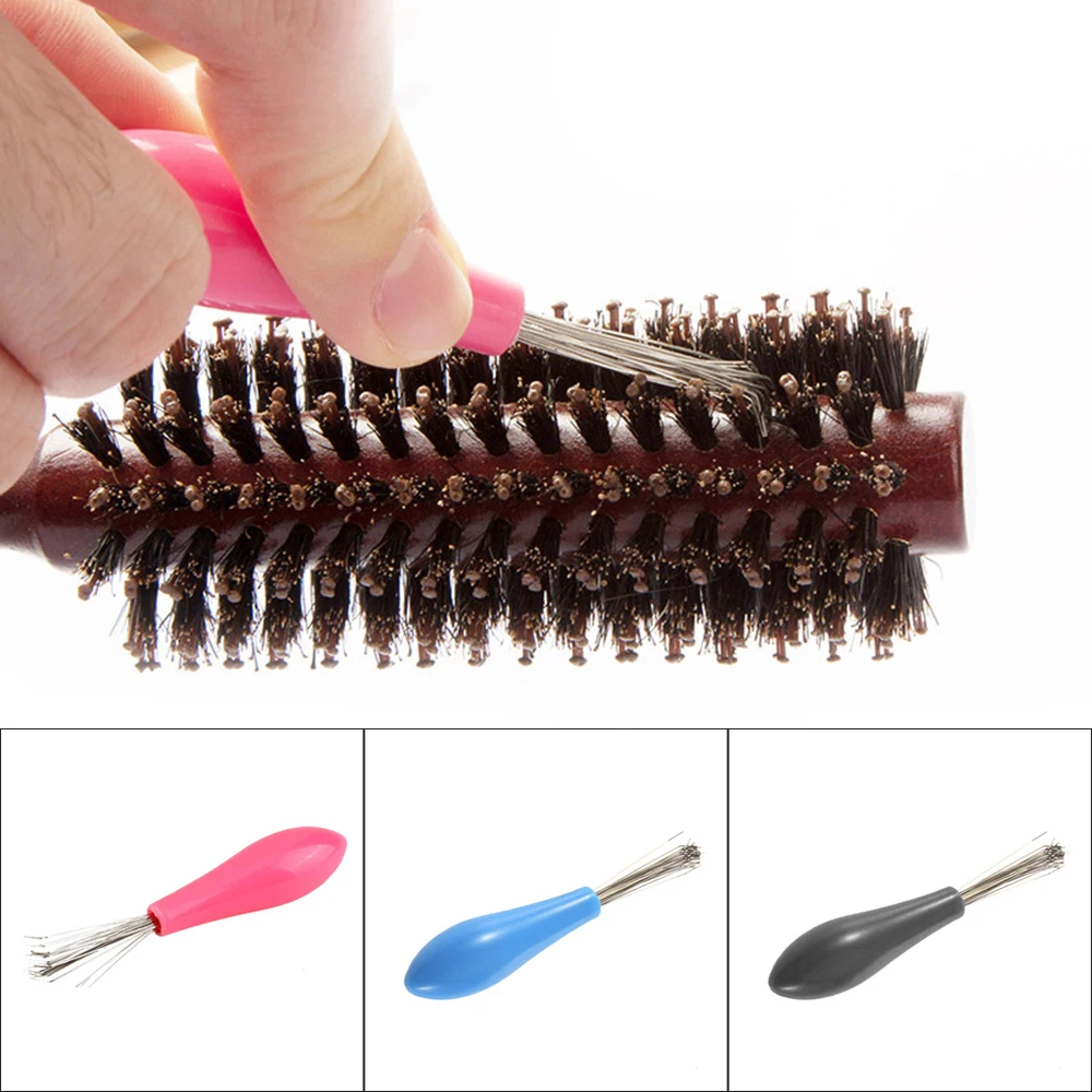 2pcs Comb Hair Brush Cleaner Cleaning Remover Embedded Tool Plastic