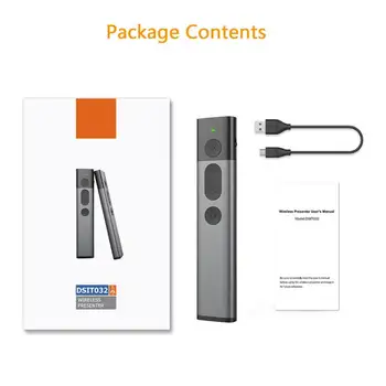 

2.4GHz USB Wireless Presenter PPT Remote Control with Green Laser Pointer Laser Flip Pen for Powerpoint Presentation