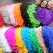 50 - PCS full natural ostrich feather embellished with feathered feather decoration/20-25cm faux feather embellished solid tee