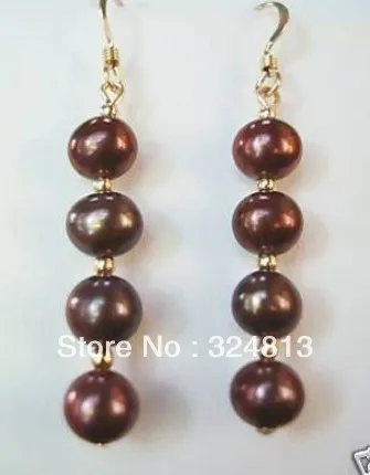 

Charming! 8mm Chocolate Shell Pearl Earring