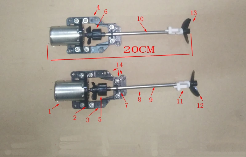 

1Set Drive Shaft Kit RC Boat Set Propeller+Shaft+Coupling+Bushing+380 Motor 6-9V Homemade Hull Accessories Modification