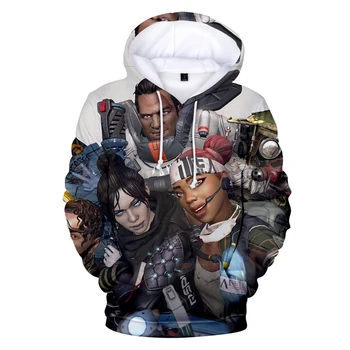 

2019 game Apex Legends 3D Hoodies Sweatshirts in kids long sleeve autumn warm Fashion Loose high quality outwear 3D youth tops