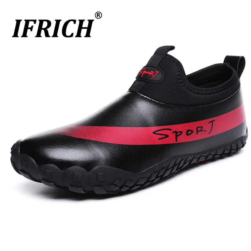 

Mens Five Fingers Water Sport Shoes Big Size Slip-on Beach Rubber Sneakers Summer Wading PU Waterproof Athletic Outdoor Sandals