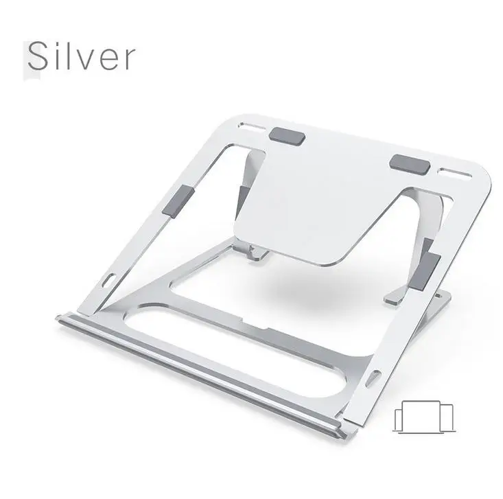 

Yiwa Adjustable Laptop Stand Universal Aluminum Alloy Desktop Ventilated Cooling Holder Tablet Holder for iPad MacBook