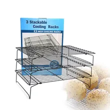 Turdos Охладительная решетка с антипригарным покрытием 3 слоя запеченные торта печенье холодной торт сушки печенья стеллаж для выставки товаров лопатка для торта инструмент для выпечки