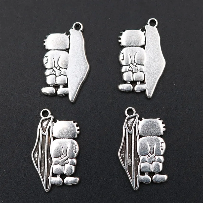 

WKOUD 10pcs Antique Silver Creative Mr. Cat Charm Alloy Pendant Pop Necklace Bracelet DIY Metal Jewelry Handmade A1066