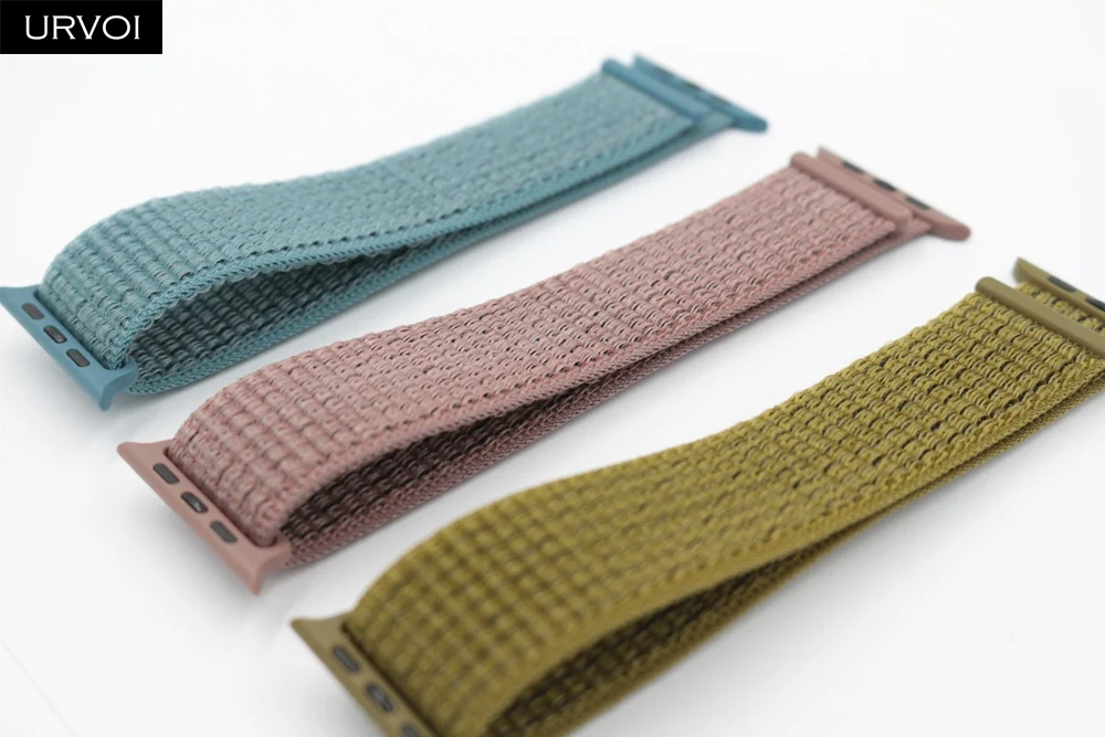 URVOI Sport loop для apple watch series 4 5 3 2 1 band iwatch двухслойный Воздухопроницаемый ремешок
