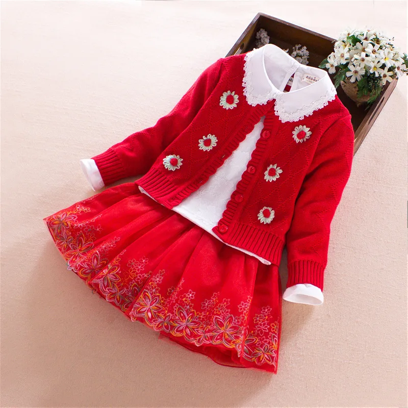 

Sweater Children Korean Spring Autumn Children Clothing Set Brand Kids Cardigan Teen Girls Clothing Sweater Girl Kids Outfits
