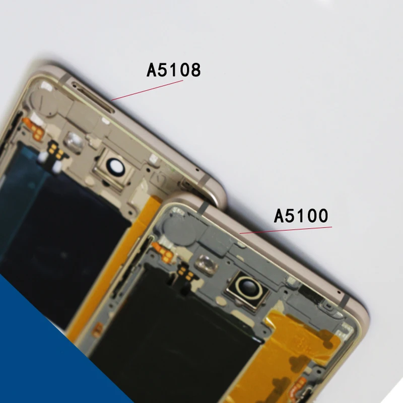 Со средней лицевой панелью для samsung GALAXY A510 a5100 A5 A510F A510V a5108 средняя рамка каркас Корпус+ маленький Запчасти