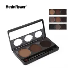 Музыка цветок 3 вида цветов бровей порошок не цветущие подводка для глаз порошок Ремонт Емкость Водонепроницаемый пудра