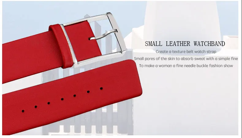 Feminino de Luxo Pulseira de Couro Esportivo e Casual para Senhoras e Mulheres Relógio de 30mm de Quartzo Relógio Moderno Impermeável Genuíno Elegantes Dom 11 High Quality Relógios