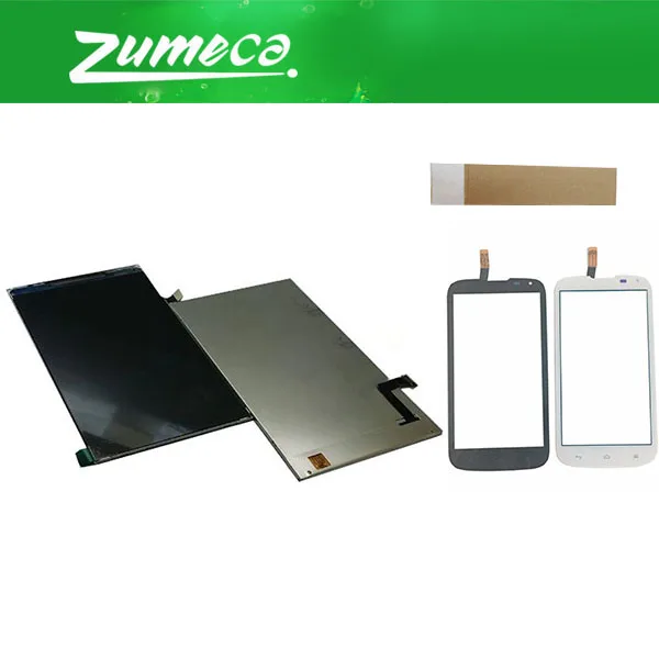 

High Quality 6.0 Inch For Huawei Ascend G610 LCD Display Screen+Touch Screen Digitizer Black White Color With Tape