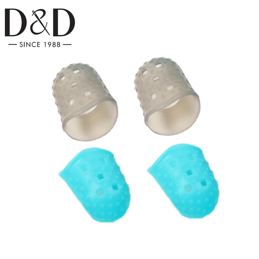 

10Pcs/lot Soft Silicone Thimble Finger Protector Sewing Thimble Needles Partner Sewing Tools Hand Needlework Accessory