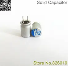 10 шт./лот 2.5v1000uf 6*8 Solid электролитический Конденсаторы для материнская плата с низким ESR 1000 мкФ 2.5 В