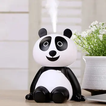

USB Panda Air Humidifier Ultrasonic Desk Humidifiers Mist Maker Mini Portable Household Air Purifier 120ml Ultrasonic DC5V