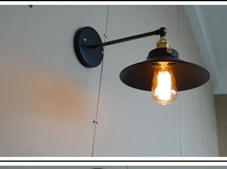 

Loft Vintage Edison wall lamp Nordic Industrial Wall Sconce Contracted Wrought Iron Wall Light Coffee Shop Art Led Wall
