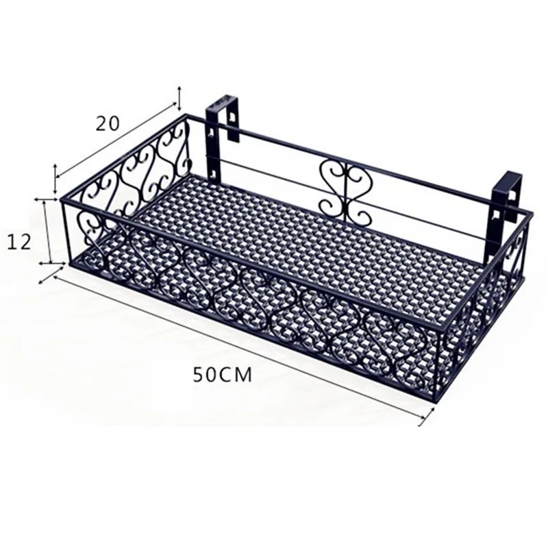 Raflar Dekorasyon Mensola Porta Piante украшение Terrasse Sera Balkon Salincagi Balcon подставка для балкона Цветочная полка для растений - Цвет: MODEL H