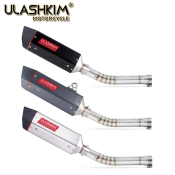 

Motorcycle Exhaust Escape Muffler Middle Front Lik Pipe Slip On Slip On For Yamaha YZF 600 YZF-R6 R6 1998 to 2005 Exhaust