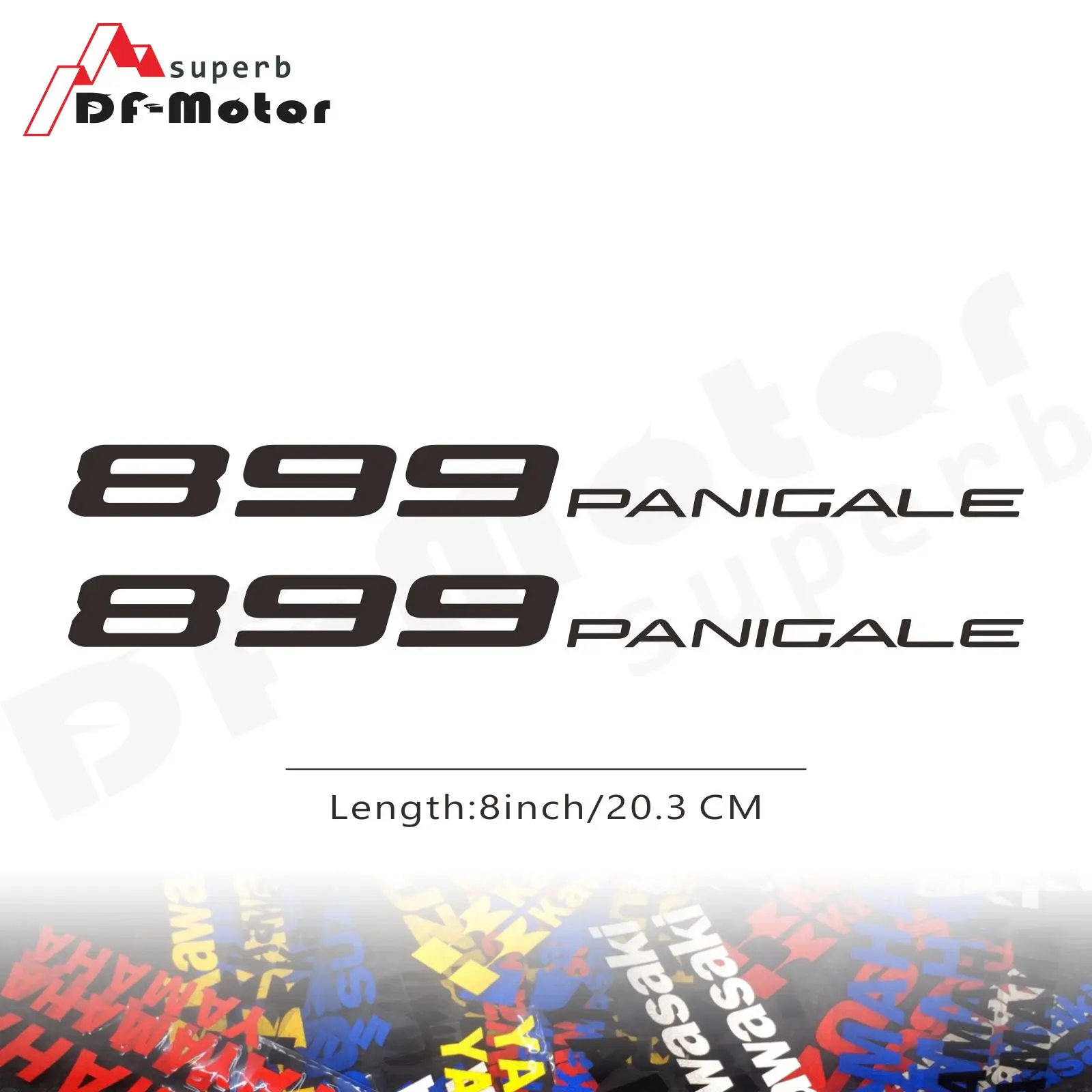 

8Inch Reflective Sticker Decal Motorcycle Car Sticker Wheels Fairing Helmet Sticker Decal For DUCATI 899 899S 1199 Panigale
