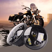 Headlight For Harley Davidson 883 5-3/4″ 5.75 Inch Motorcycle Daymaker Black Projector DRL LED Front Driving Headlamp Head Light