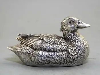 

Collection of exquisite antique handicrafts pure copper copper duck ornaments Qianlong year system quacker Sculpture