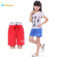 Детские шорты для девочек, модные шорты из хлопка с мультяшным принтом, милые шорты для девочек, корейский стиль, лето, все