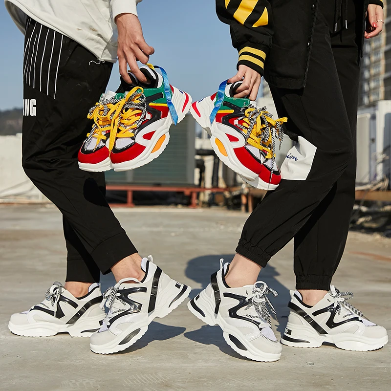 

2019 Man Shoes Brands Sneakers Men White platform Unisex Casual Shoes lover Plus size 35-46 Non-slip tenis feminino basket femme
