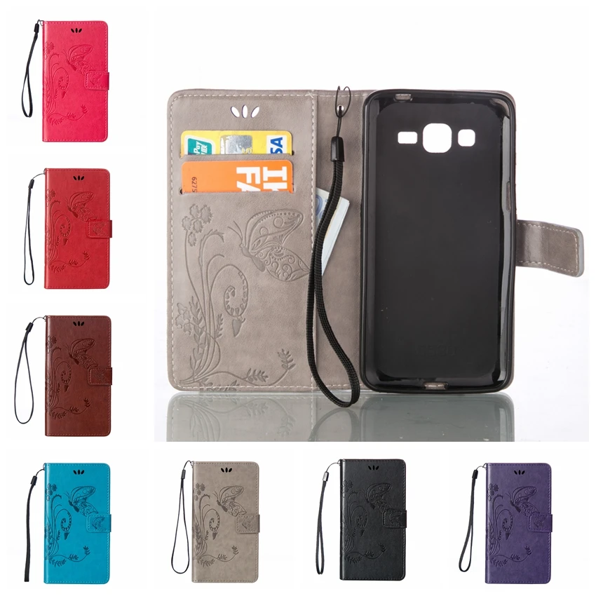 

ACE 4 Neo Leather Case Wallet Cases For Samsung galaxy ace 4 neo sm-g318h /trend 2 lite g318h g318 Cover Phone Case Coque