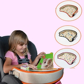 

Car Child Seat Play Game Drawing Tray Table For Kids Cartoon Printing Back Seats Children Reading Hold Plate Organizer Bag