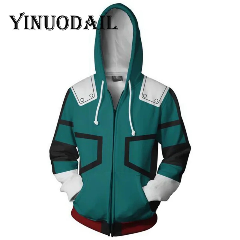 Fans Made My Hero Academia Sweatshirts - Izuku Midoriya Hero Academia Deku Cosplay Costume Hoodies