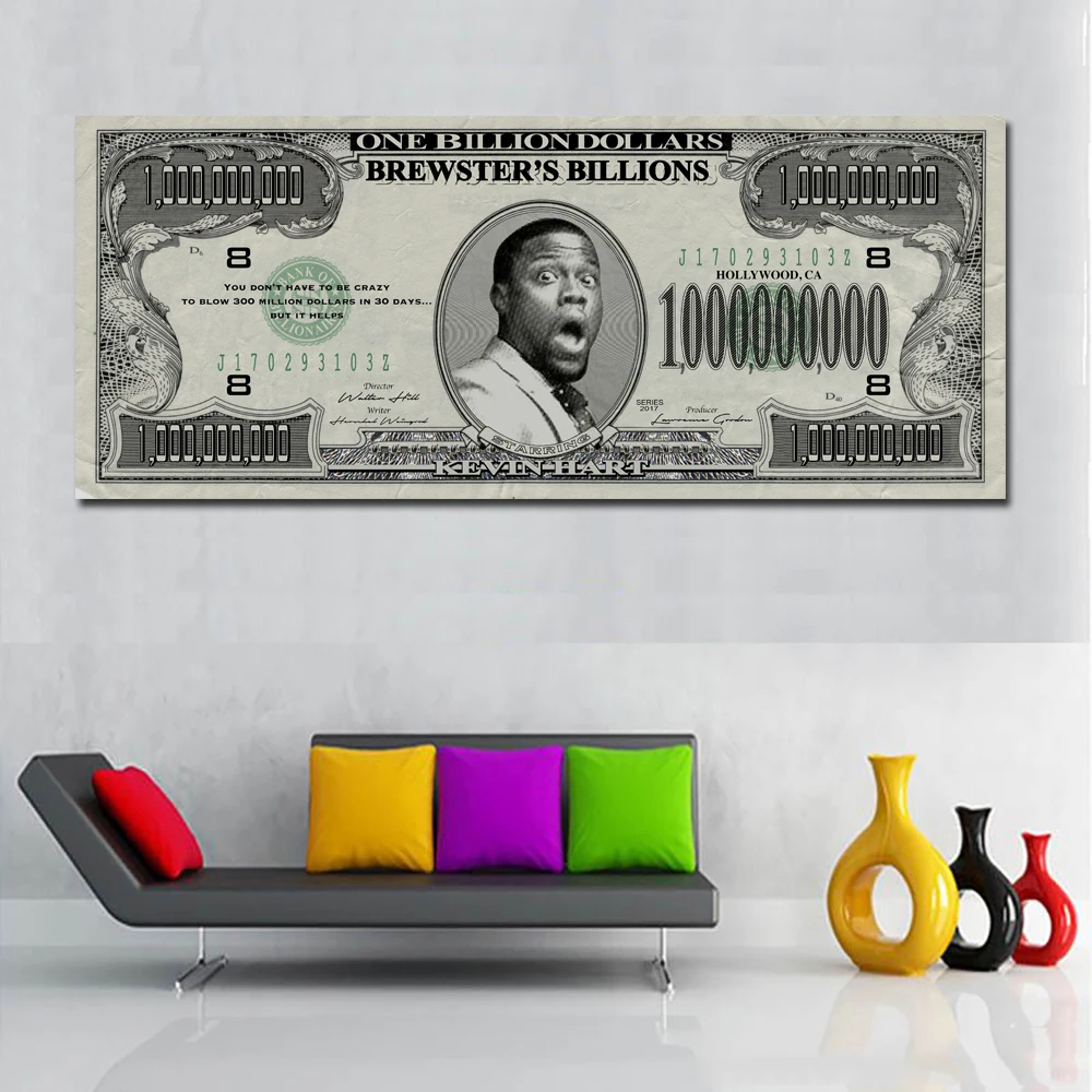 Vintage Art Brewsters Billions Money With Negroid Wall Art Painting