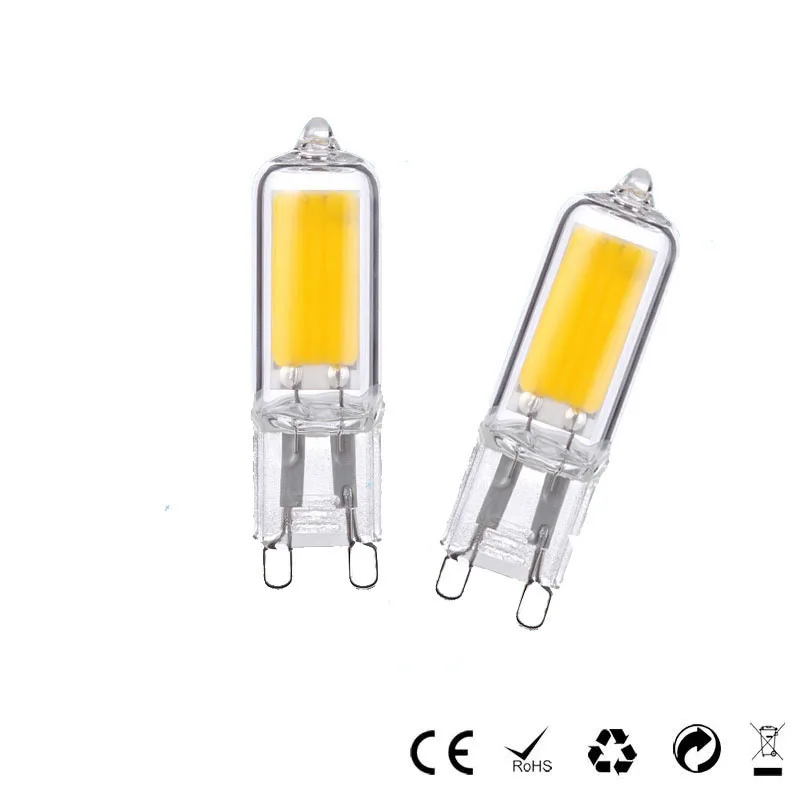 Halogen shape LED Bulb Dimmable G9 COB LED 220V/240V/110V/120V 3W High