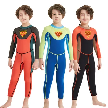 

Swimwear For Children Clothes Boy Baby Rash Guards Swimsuit Clothing New 2019 5Mm Long Sleeve Winter Swimming Linen Animal Pearl