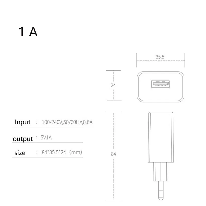 USB Зарядное устройство для быстрой зарядки 5V 1A/5В 2A для IPhone samsung huawei Xiaomi USB телефон Зарядное устройство ЕС Подключите телефон Зарядное устройство Мощность адаптер