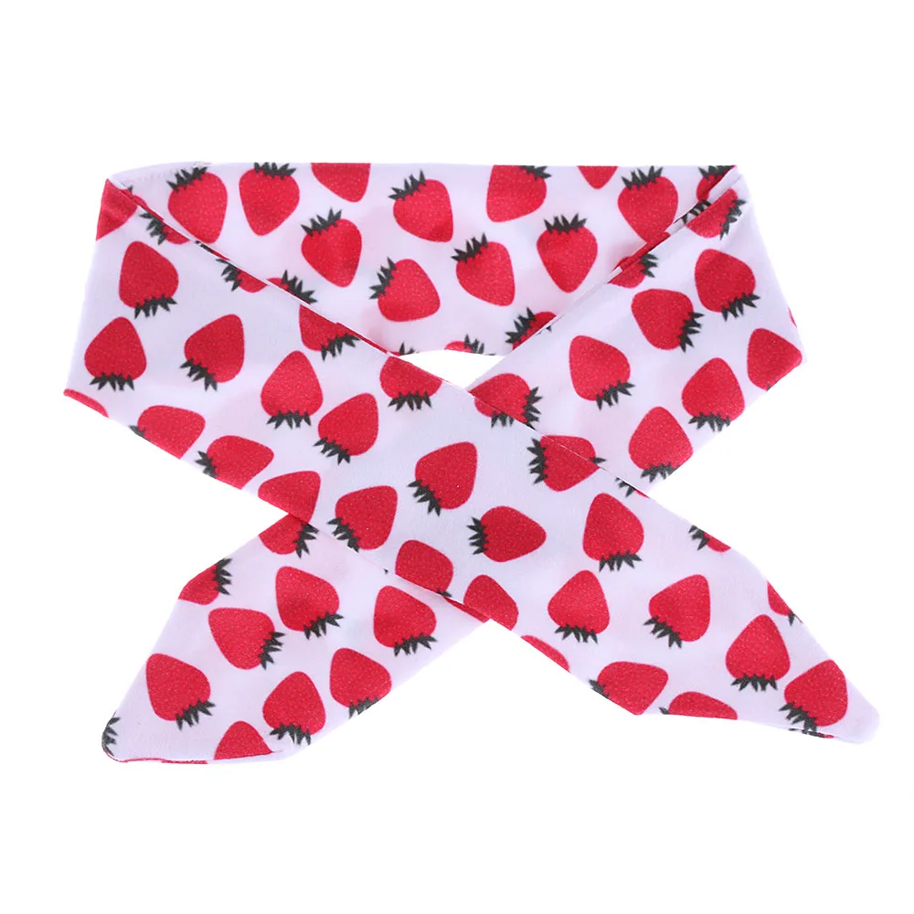 Baby Cute Fruit Print Headband Girl Hairband Soft Headwrap Hair Bow Tiara Tie