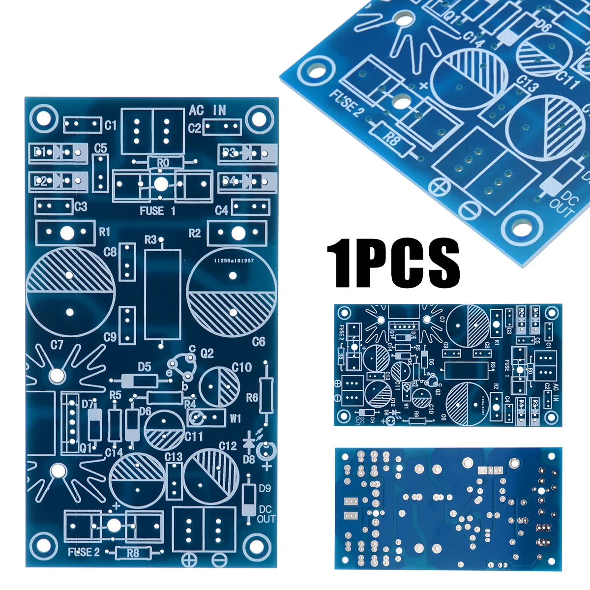 

1pc Low Distortion Power Supply Bare Board Linear Regulated Amplifier Power Supply For PCB LM317 LT1083 LM1085 LM350 Mayitr