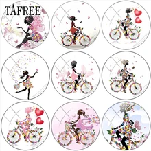 TAFREE beauty/модные детские очки для девочек, 5 шт., 12 мм/15 мм/16 мм/18 мм/20 мм/25 мм, круглый стеклянный кабошон, демонстрация, плоская задняя часть, изготовление