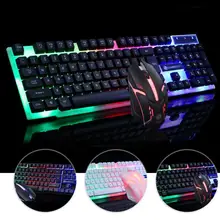 BEESCLOVER 3D 104 ключ Проводная usb-мышь и клавиатура костюм с светодиодный подсветкой эргономичная клавиатура с подсветкой мышь