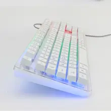 GX-80 104 Keys Wired Rainbow LED Backlit Ergonomic illuminated Gaming Keyboard Usb Multimedia Gamer Keysboard Laptop Computer